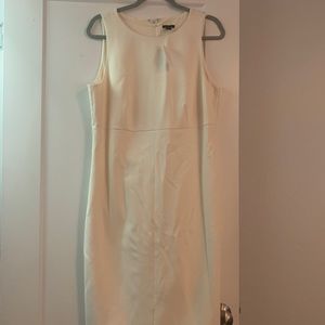 Cream Ann Taylor sheath dress. NWT